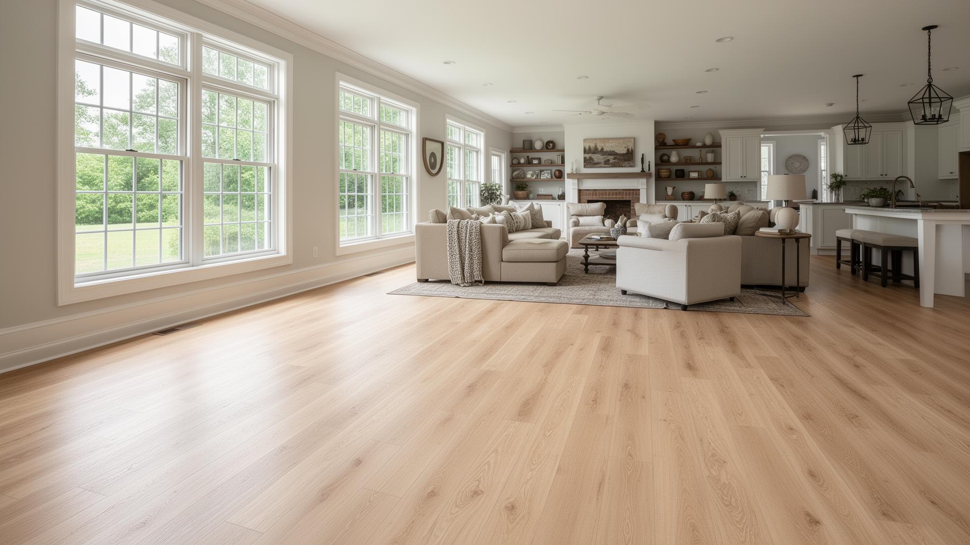 Beautiful flooring installation