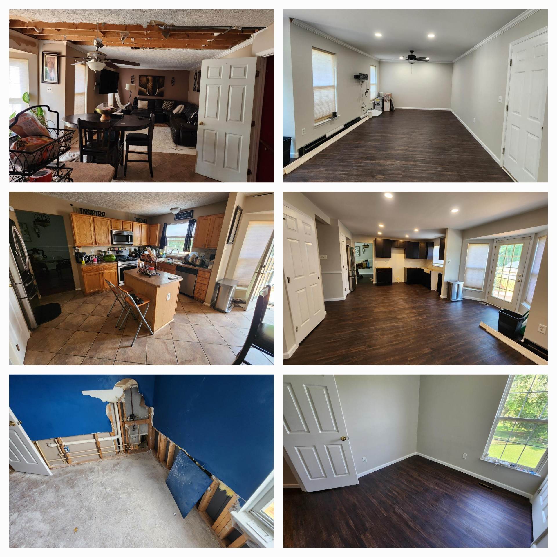 Whole House Renovation before and after